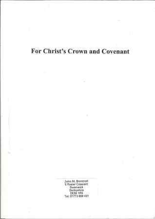 For Christ's Crown and Covenant