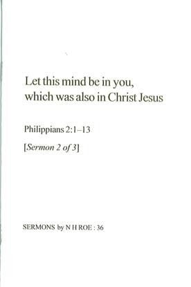 Let this mind be in you - Sermon 2