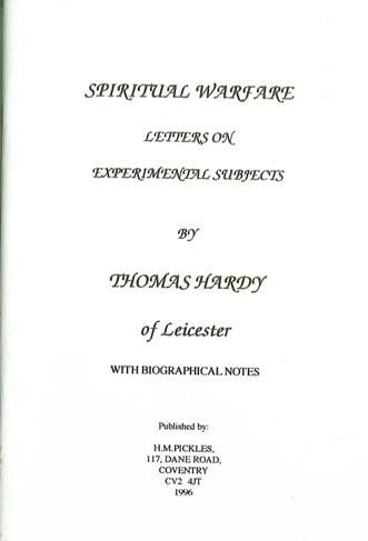 Spiritual Warfare:Letters on Experimental Subjects