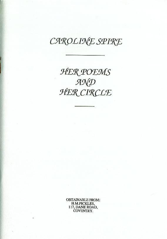 Her Poems and Her Circle