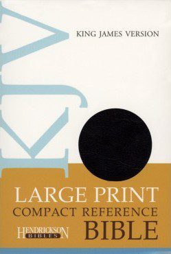 KJV Large Print Compact Reference Bible, Flexisoft leather, Black