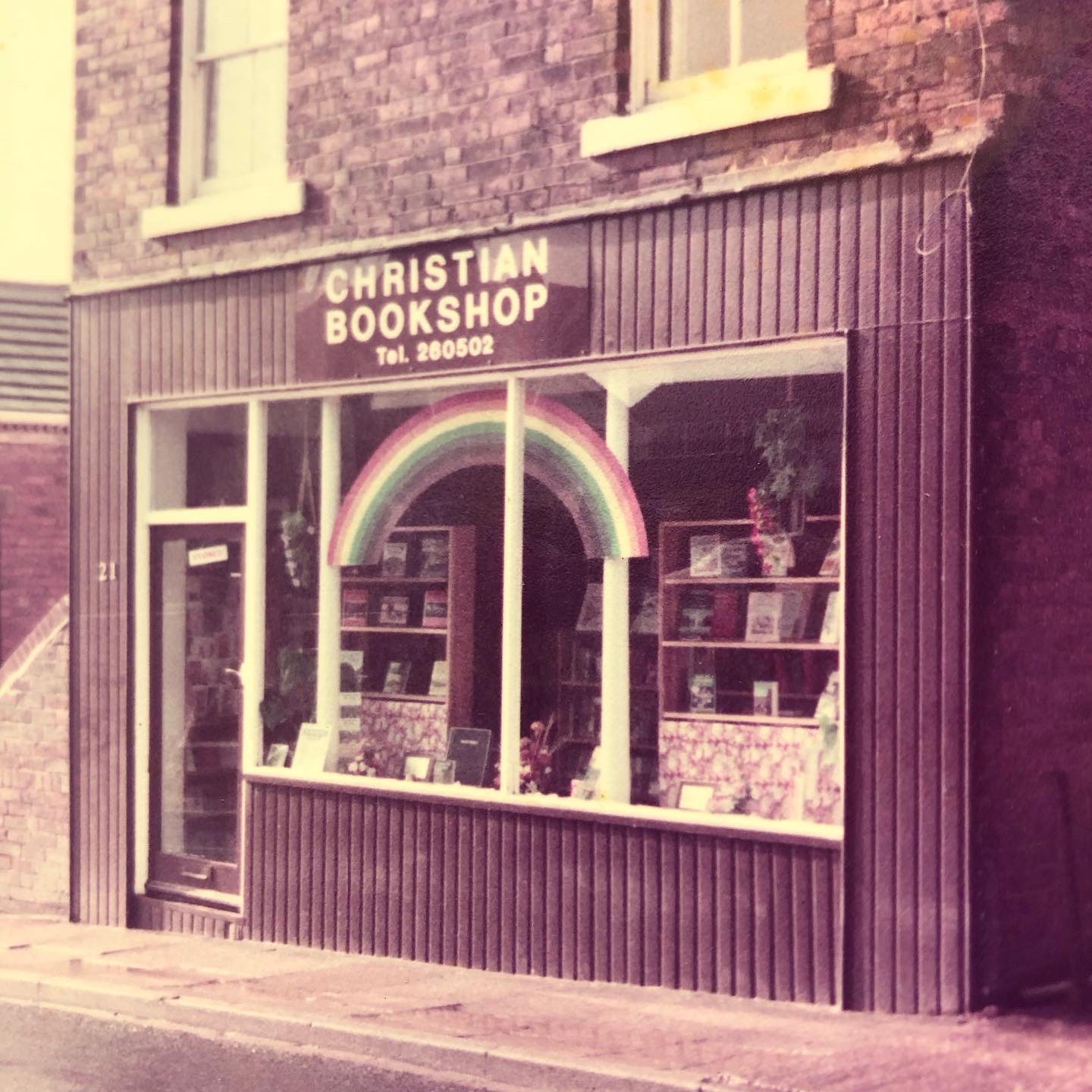 An image of the shop front when it opened in 1983